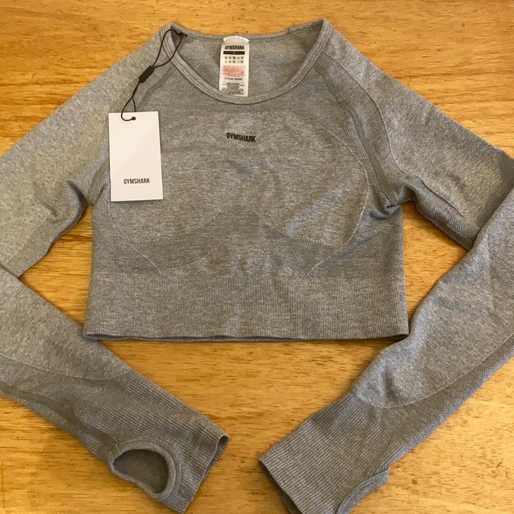 Grey gymshark long sleeve